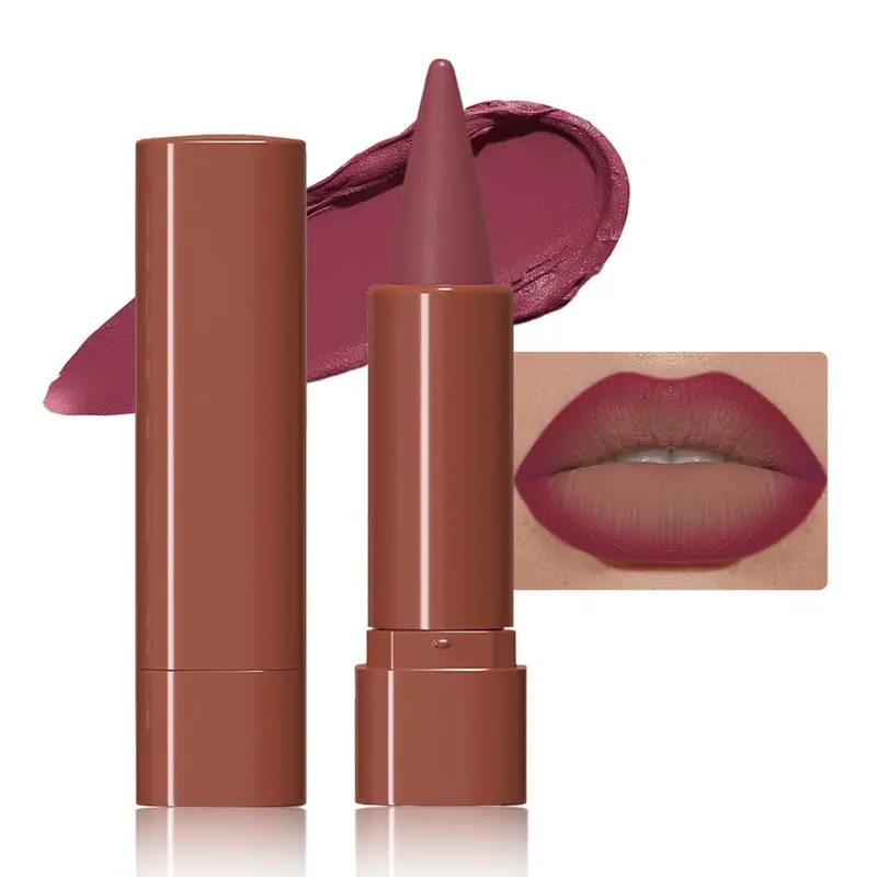 JUAAZIN Crayon Contour Lèvres Matte Mauve Gradient – Imperméable, Tenue Longue, Effet Ombre