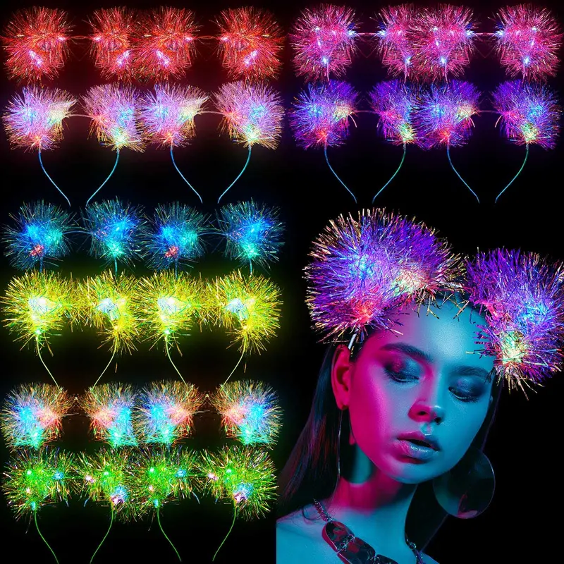 Juexica – 16 Bandeau oreilles-chat LED à couleurs changeantes pour fête et évenements