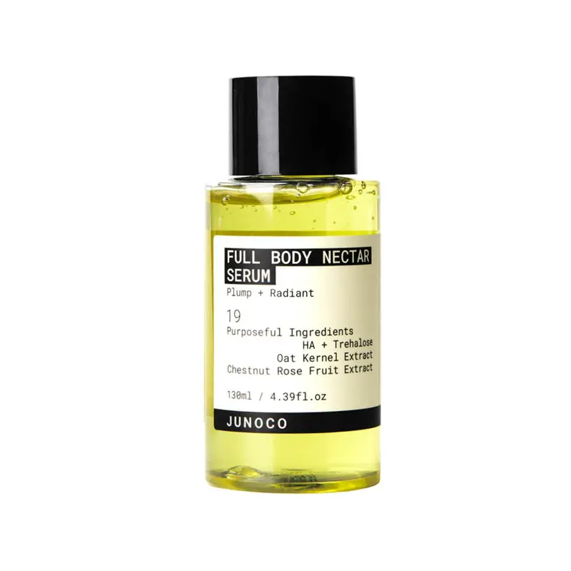 JUNO & Co. Sérum Nectar Corps – Hydratation légère, acide hyaluronique et extraits d’avoine et de rose, texture gel rapide, 130 ml