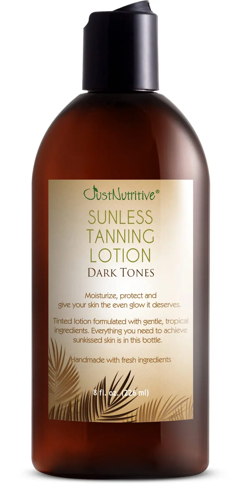 Just Nutritive Lotion Auto-Bronzante Teintes Sombres – Bronzage Sans Soleil Hydratant | 8 oz