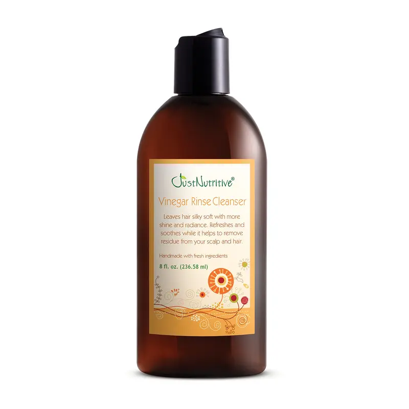 Just Nutritive Rinçage au vinaigre – Nettoyant capillaire pour cheveux et cuir chevelu prêts au changement