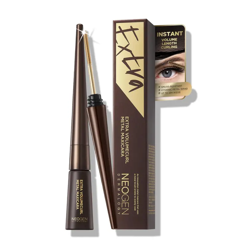 [K-Beauty] Dermalogy par NEOGENLAB Mascara Métallique Extra Volume – Rechargeable (Noir et Brun)