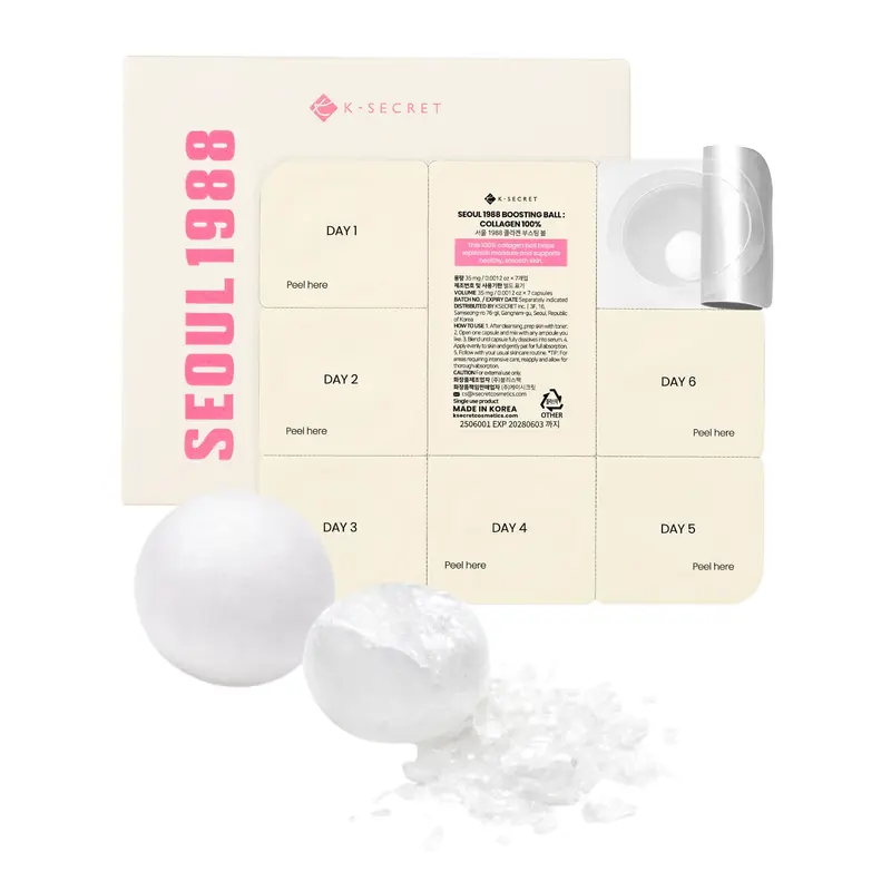 K-SECRET SEOUL 1988 Boule de Collagène – Collagène Lyophilisé 100% Hydrolysé | Hydratation Profonde et Soin Nocturne