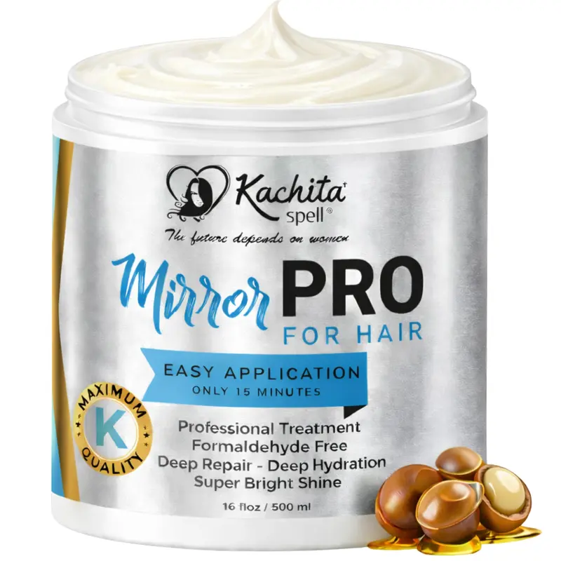 Kachita Spell MirrorPRO Masque Cheveux – Soin Profond Hydratant pour Cheveux Secs et Abîmés, Sans Sulfates, 16 oz