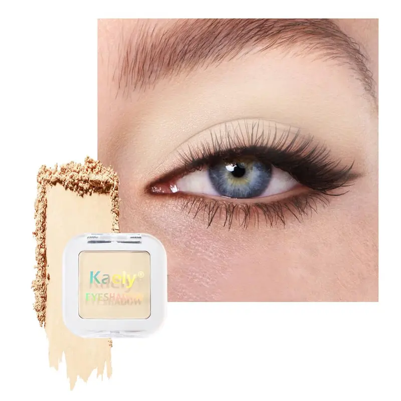 Kaely Ombre Unique Yeux Vanille Neutre – Fard à Paupières Matte et Résistant à l'Eau