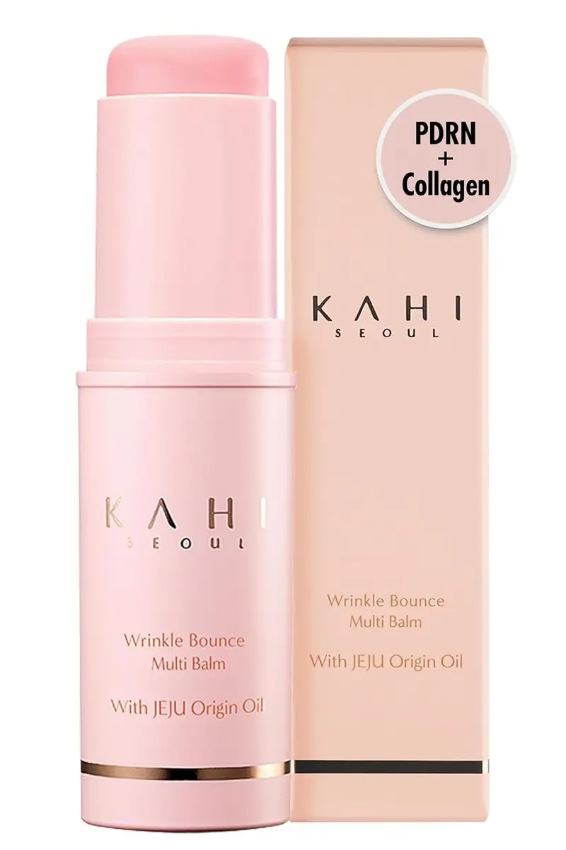 KAHI Wrinkle Bounce Multi Balm Stick – Soin coréen tout-en-un hydratant et base maquillage