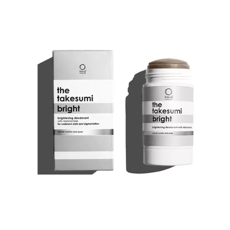 Kaia Naturals Takesumi Bright Déodorant – Velours Vanille et Poire, Sans Aluminium, Sans Bicarbonate, Stick Naturel 65 g
