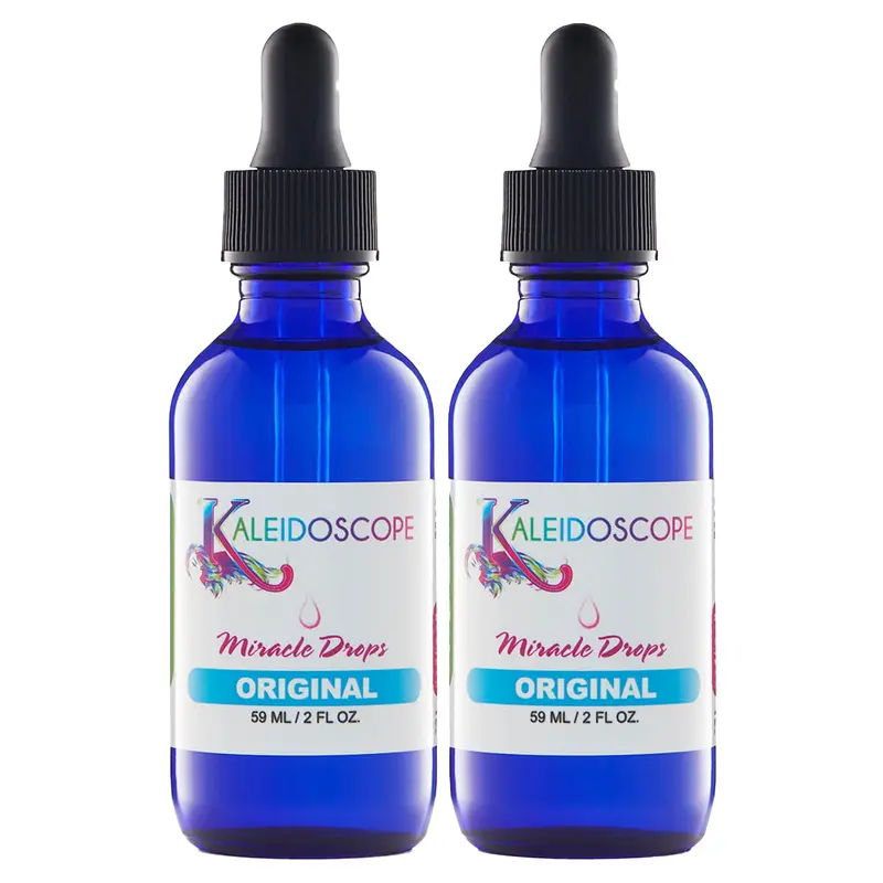 KALEIDOSCOPE MIRACLE DROPS – Absorption rapide, cuir chevelu sec, stimulation capillaire – Lot de 2 × 2 oz