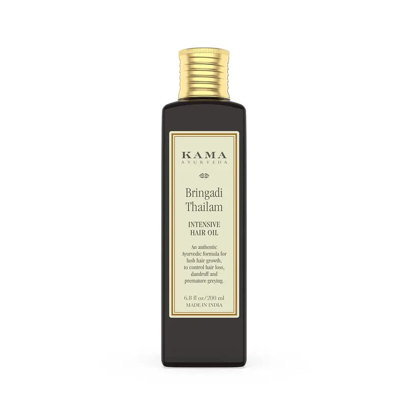 Kama Ayurveda Bringadi Tailam – Huile capillaire 200 ml, naturelle et nourrissante
