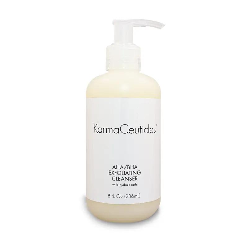 KarmaCeuticles Nettoyant Exfoliant AHA/BHA – 8 oz