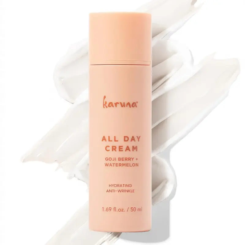 Karuna All Day Gel-Crème Hydratant Léger – Hydratation Rapide pour Toutes PEAUX | Hyaluronique Multiforme + Eau de Rose | 50 ml