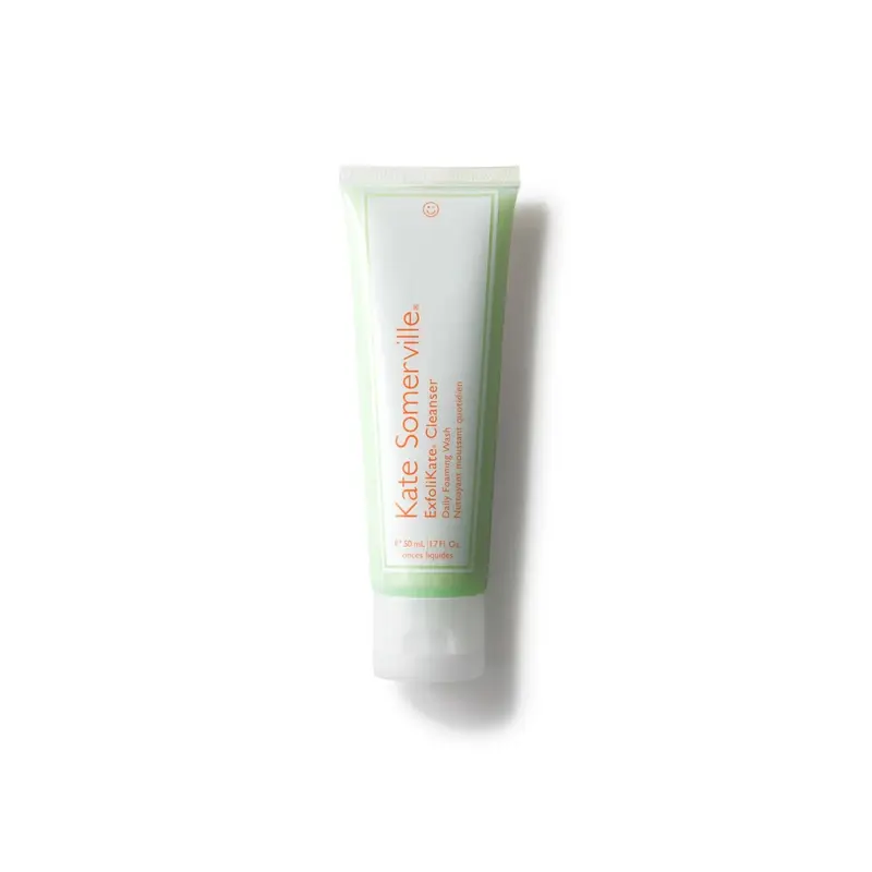 Kate Somerville ExfoliKate Nettoyant Moussant Quotidien – Exfoliation Douce à l’Acide Glycolique et Lactique, Format Voyage 1,7 fl oz