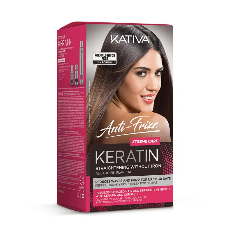 Kativa Soin Lissage Extrême – Kératine & Cupuaçu, Usage à Domicile