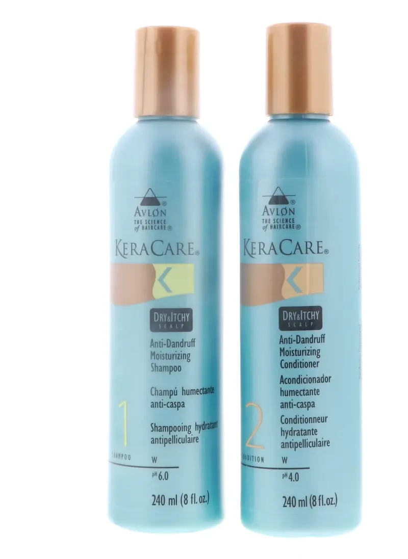KeraCare Avlon – Shampooing et Après-shampooing pour cuir chevelu sec et démangé – Hydratants et apaisants