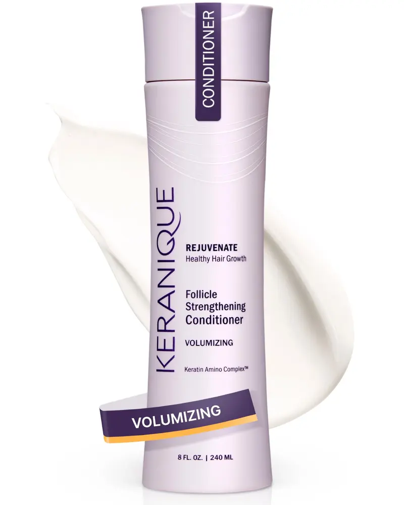 Keranique Conditionneur Volumisant à la Kératine pour Cheveux Fins – Sans sulfates, sans colorants, sans parabènes, 236 ml