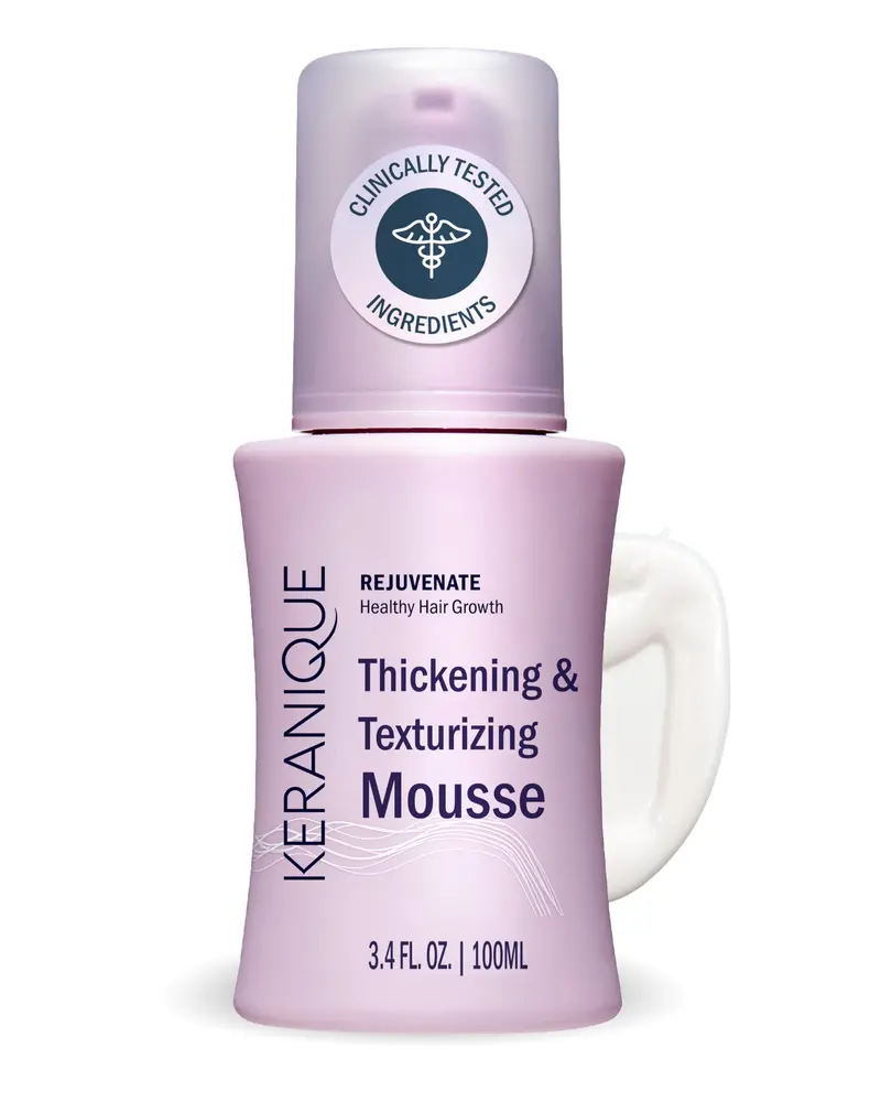 Keranique Mousse Volumisante pour Femmes – Volume Instantané, Anti-Frizz et Soin des Cheveux Fins