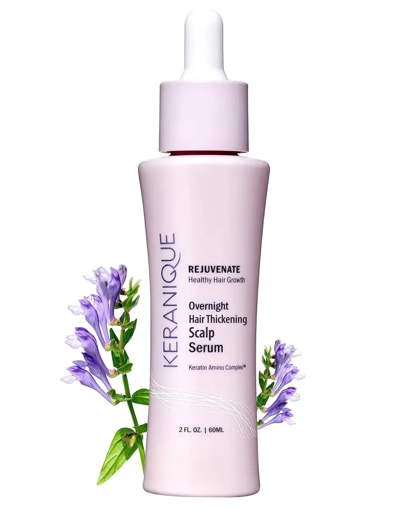 Keranique Sérum Nocturne pour Cheveux – Améliore les Conditions de Croissance et Hydrate – Enrichi en Keratine – 2 oz