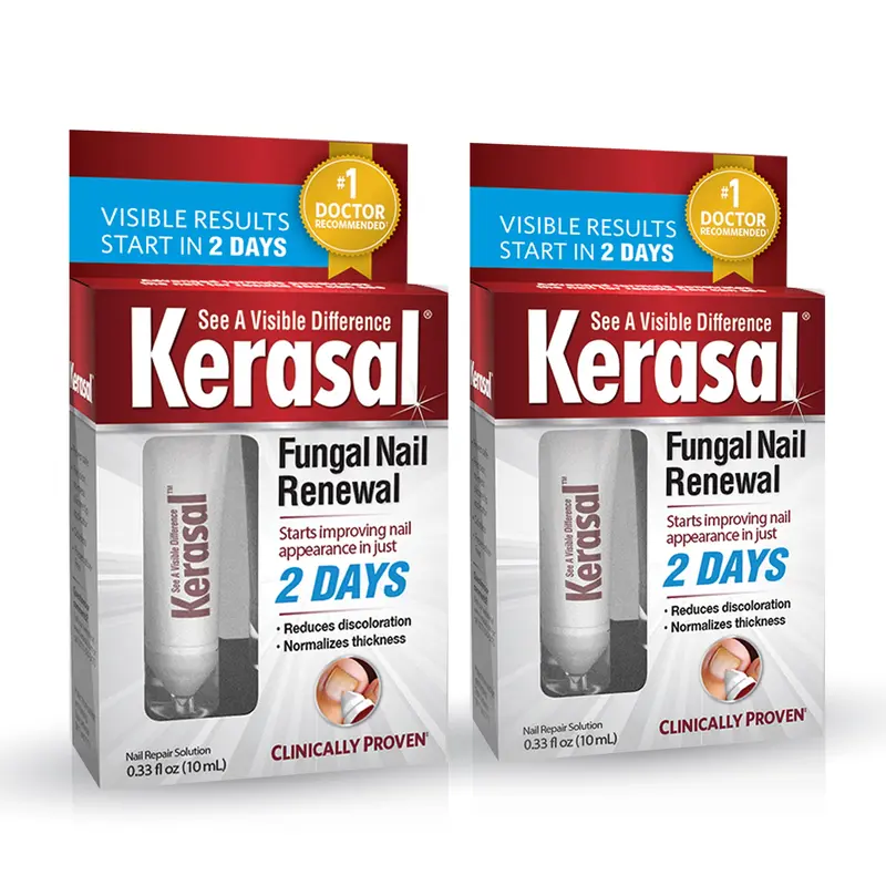 Kerasal Ongles – Traitement de renouvellement des ongles fongiques, 10 ml (2 flacons)