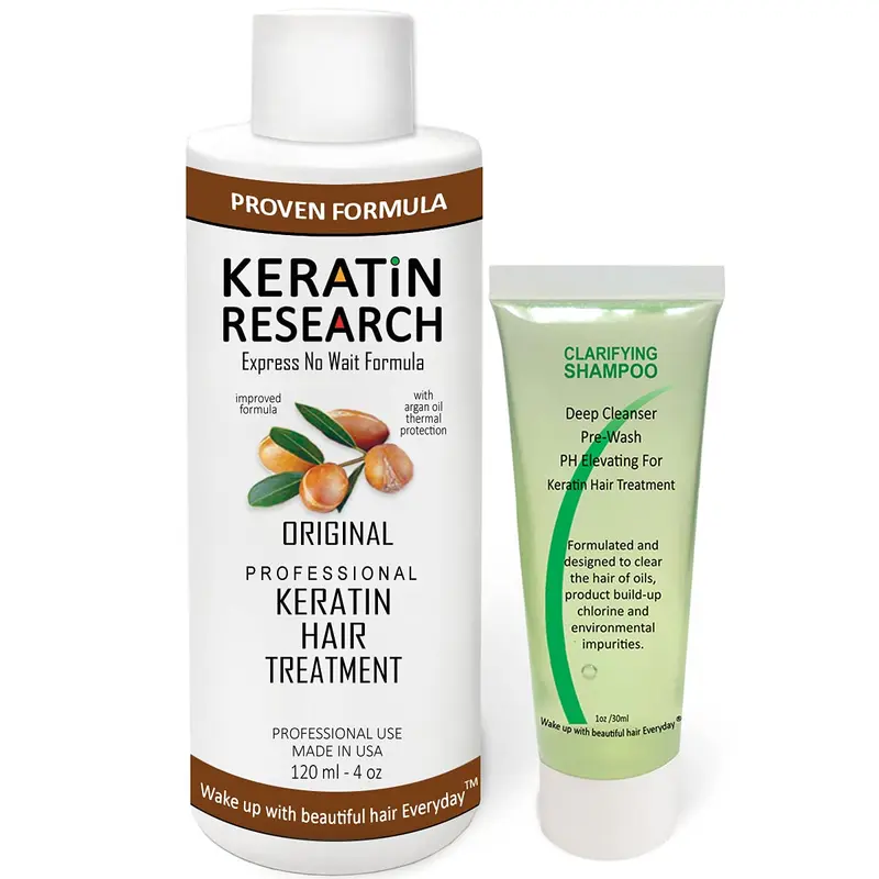 KERATIN RESEARCH – Traitement kératine brésilienne pour cheveux – Lissage longue durée