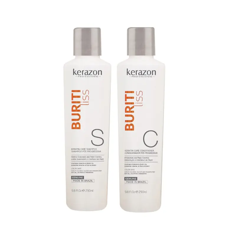 Kerazon Professional – Shampoing et Après-Shampoing Anti-Frisottis Sans Sulfates, Pour Couleur – Pack Duo Importé