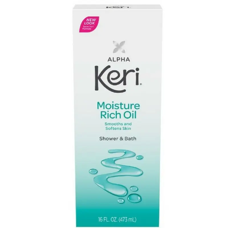 Keri Alpha – Huile nourrissante pour douche et bain, pack de 2, 16 onces chacun