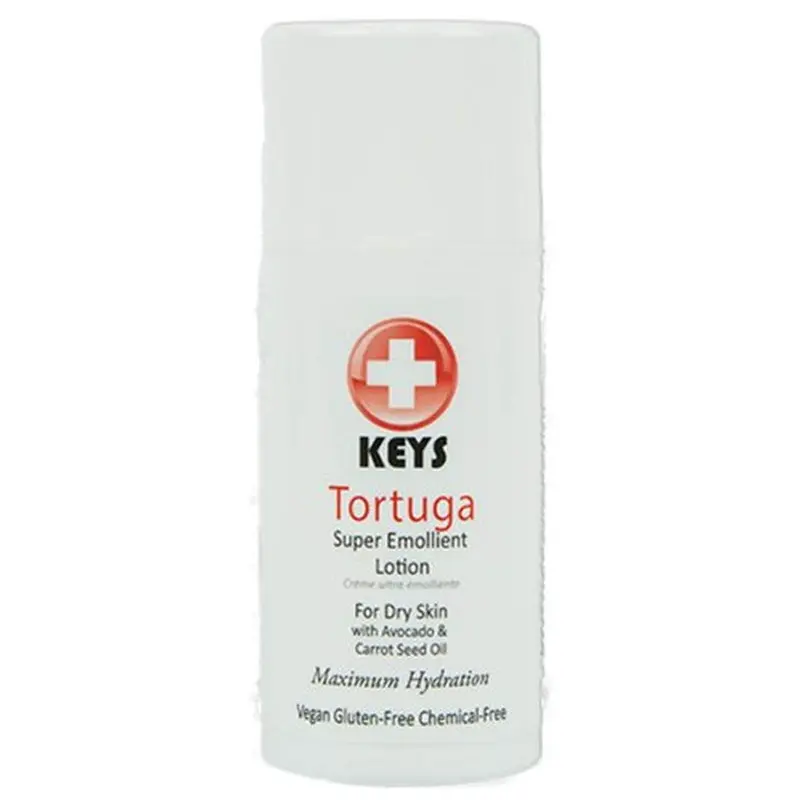 Keys Tortuga Lotion Émolliente Végan, Sans Gluten, Sans Produits Chimiques – Hydratation Maximale Visage, Mains et Corps – 3,4 oz