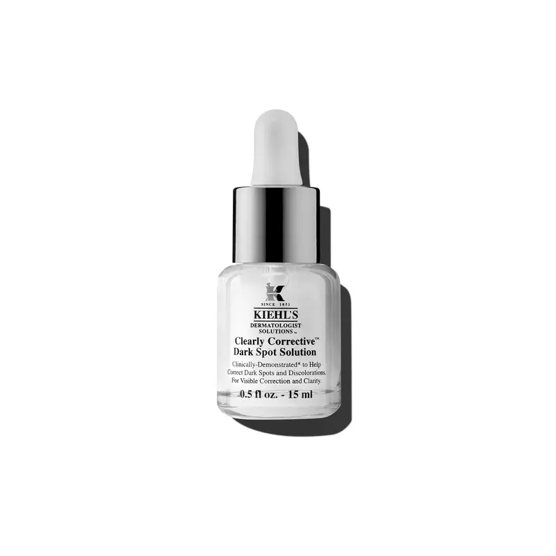 Kiehl's Clearly Corrective Serum – Sérum éclaircissant pour taches et hyperpigmentation, vitamine C & acide salicylique, 0,5 fl oz