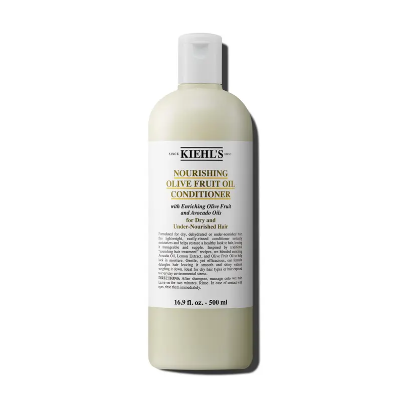 Kiehl's Conditionneur Nourrissant à l'Huile de Fruit d'Olive – Brillance et Démêlage Pour Cheveux Secs (16,9 oz)