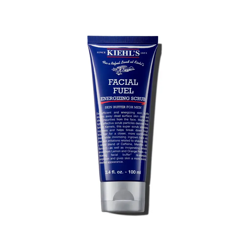 Kiehl’s Exfoliant Visage Fuel pour Homme — Gommage Nettoyant Caféine & Menthol, 100 ml
