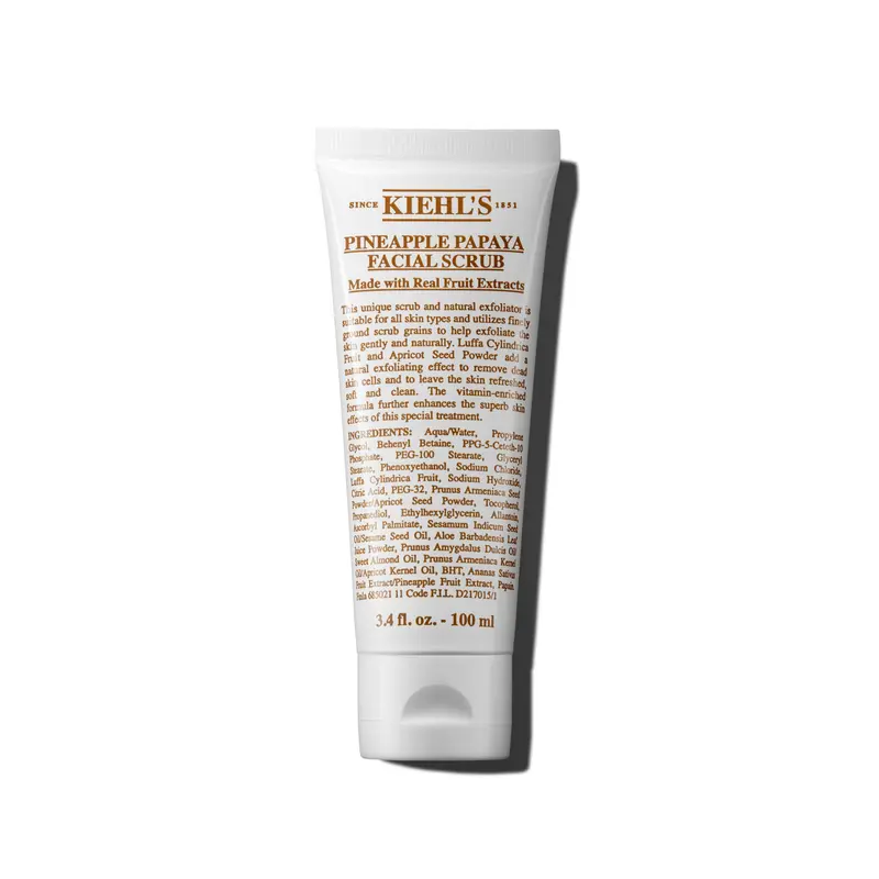 Kiehl's Gommage Visage Ananas Papaye – Exfoliant Doux pour Tous Types de Peau, 100 ml