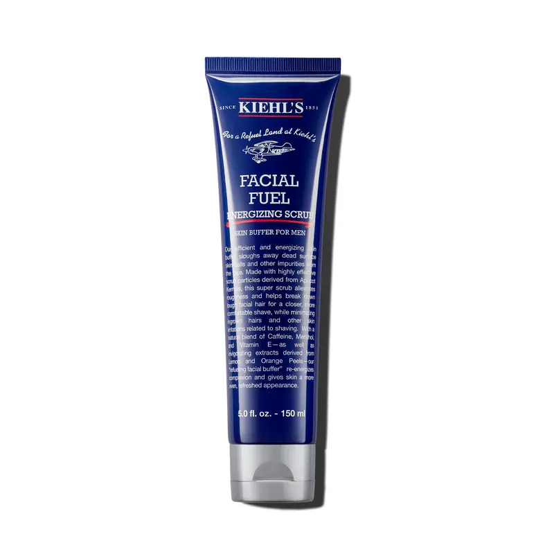 Kiehl's Gommage Visage Hommes – Exfolie, Nettoie et Adoucit les Poils, Caféine, Menthol, Vitamine E – 148 ml