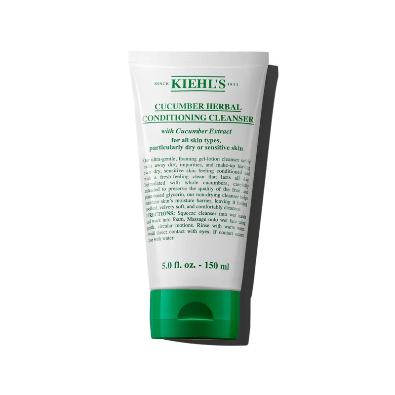 Kiehl’s Nettoyant Doux Concombre – Hydratant pour Peau Sèche et Sensible – 150 ml
