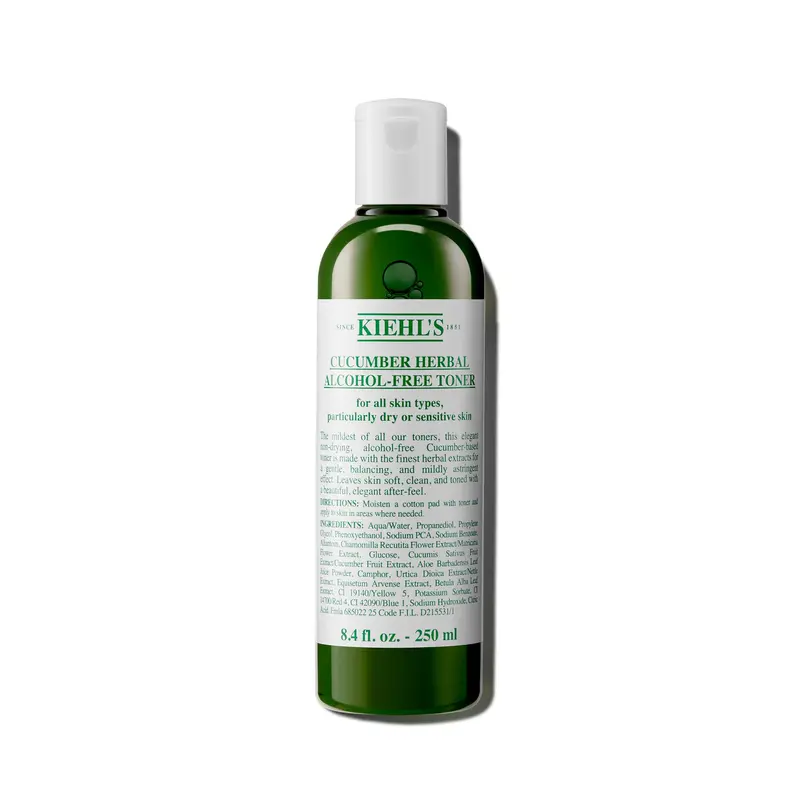 Kiehl's Tonique Concombre Sans Alcool – Tonique Visage Doux pour Peau Sèche et Sensible, Sans Parfum, 250 ml