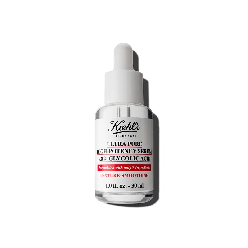 Kiehl's Ultra Pure Sérum Acide Glycolique 9,8% – Éclat et texture peau lisse – Sans parfum – 30 ml