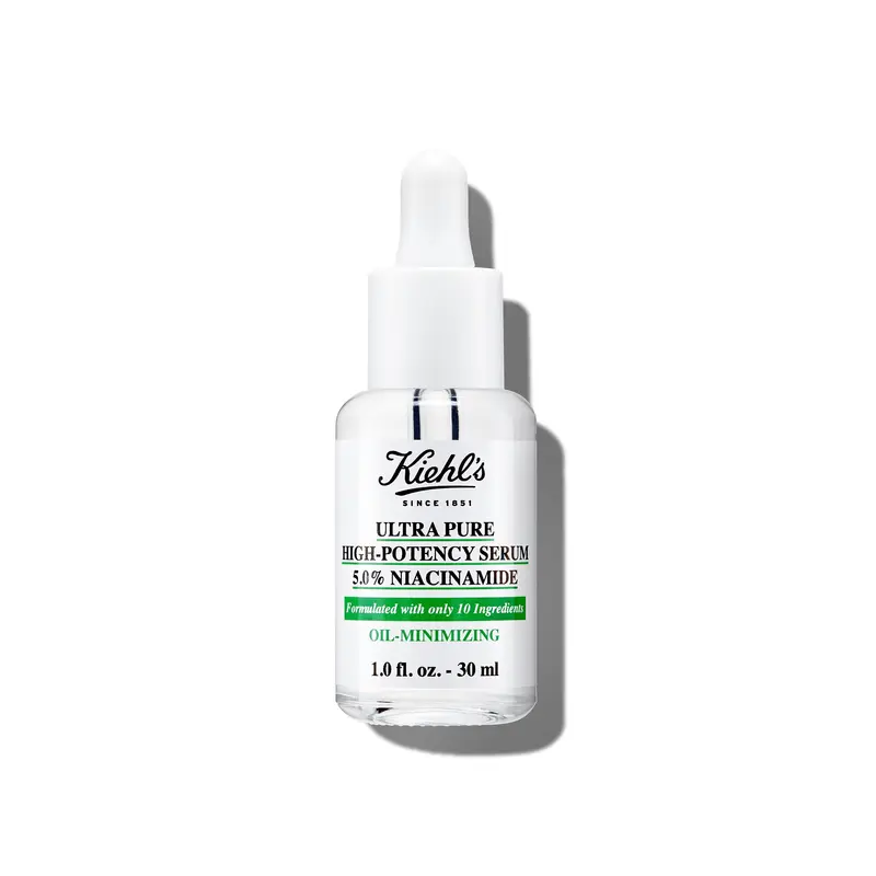 Kiehl's Ultra Pure Sérum Niacinamide 5% – Réduit brillance et imperfections, teint naturel – Sans parabènes – 30 ml