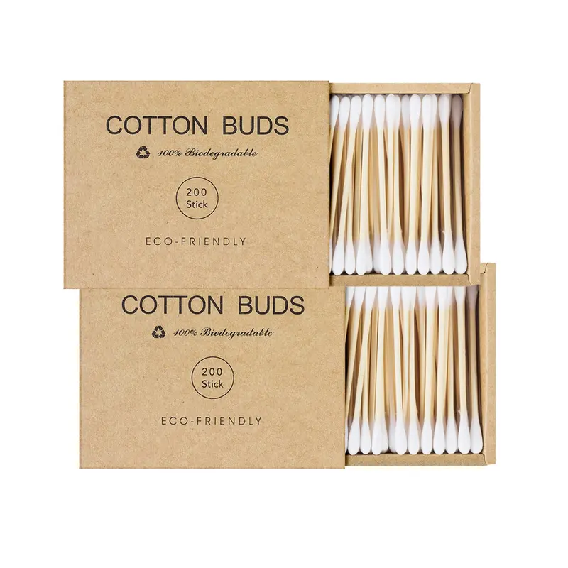 Kiemeu Coton-Tiges Bambou 400 Pièces – Sans Plastique