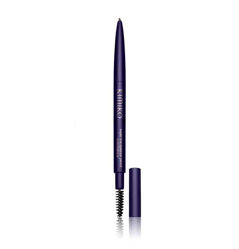 Kimiko Crayon Sourcil Fin Automatique Café – Pointe Fine, Longue Tenue et Brosse Intégrée