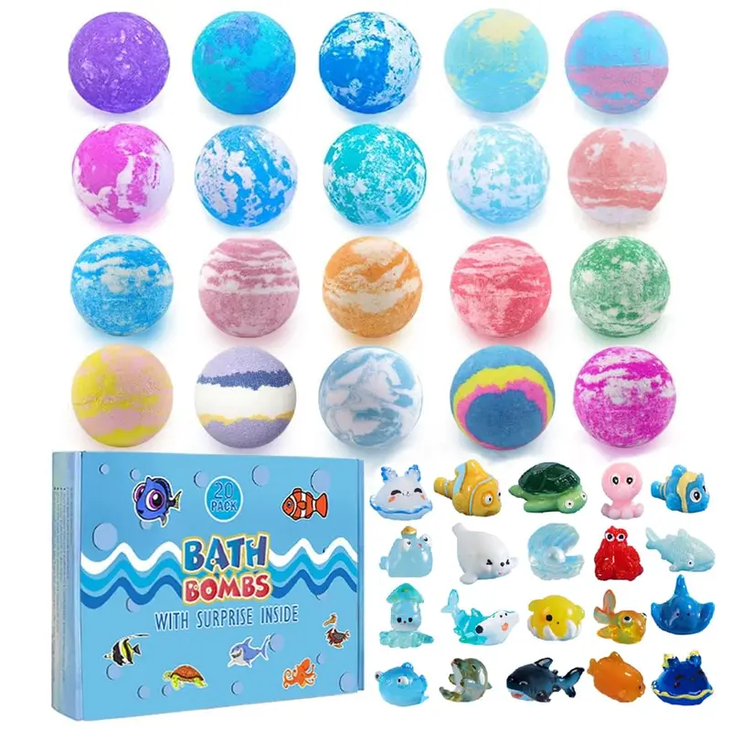 Kims Cosiart Coffret Bombes de Bain Surprise 20 Pièces Bio pour Enfants