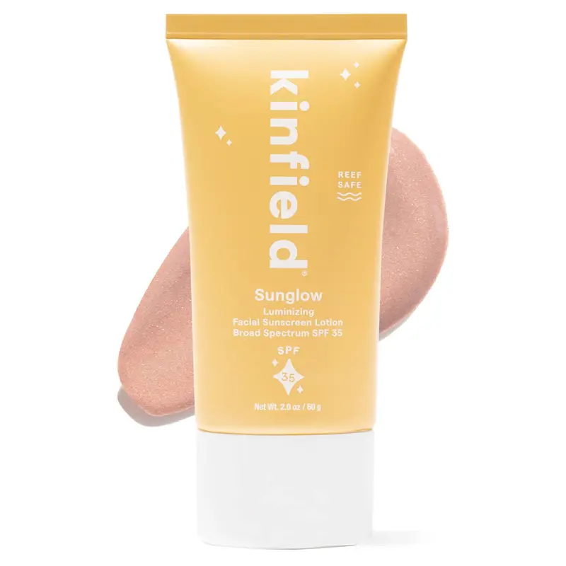Kinfield Sunglow — Écran solaire minéral SPF 35 avec teinte lumineuse (2 oz / 60 g)