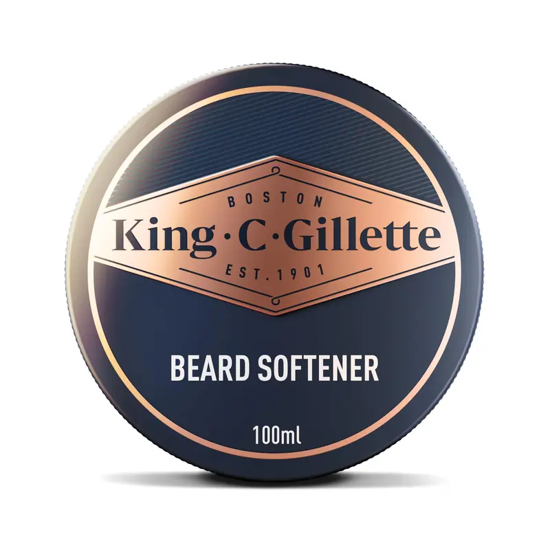 King C. Gillette Soft Beard Balm – Soin nourrissant en profondeur pour barbe au cacao, argan et karité