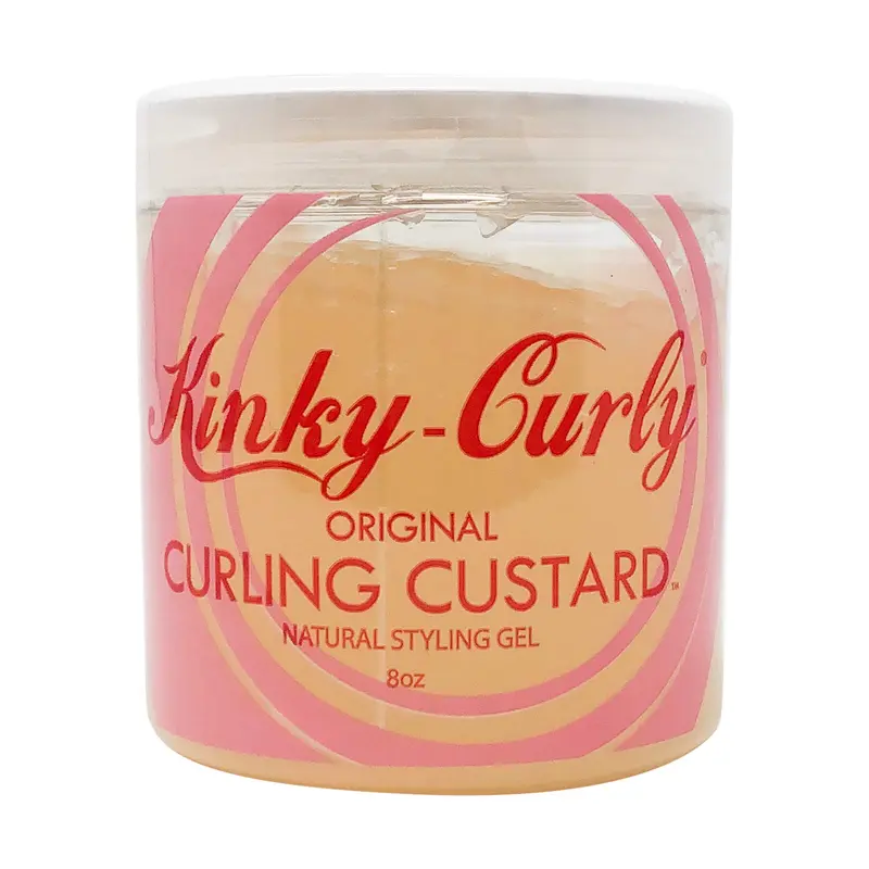 Kinky Curly Curl Custard Gel, 8 oz – Définition des boucles et brillance naturelle