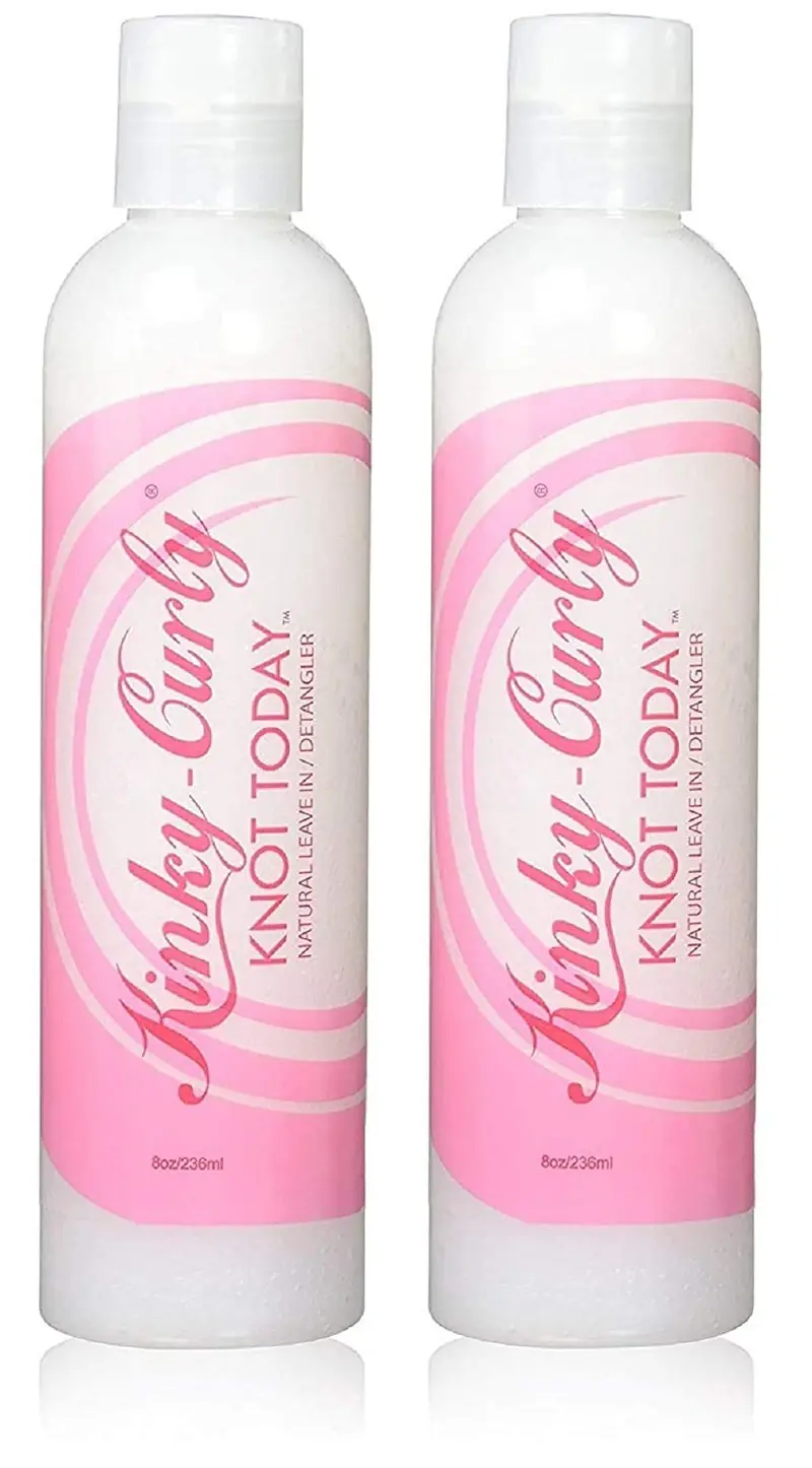 Kinky-Curly Knot Today Soin sans rinçage démêlant – Lot de 2 x 8 onces