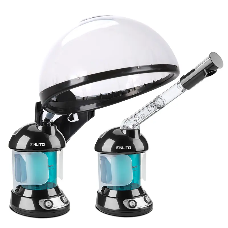 KINLITO 2-en-1 Vapeur pour Cheveux et Visage – Soin Spa à Domicile