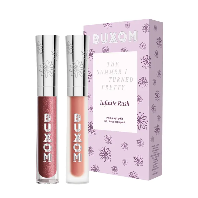 Kit Buxom Infinite Rush – Édition limitée, deux gloss hydratants et brillants (White Russian & Gabby)
