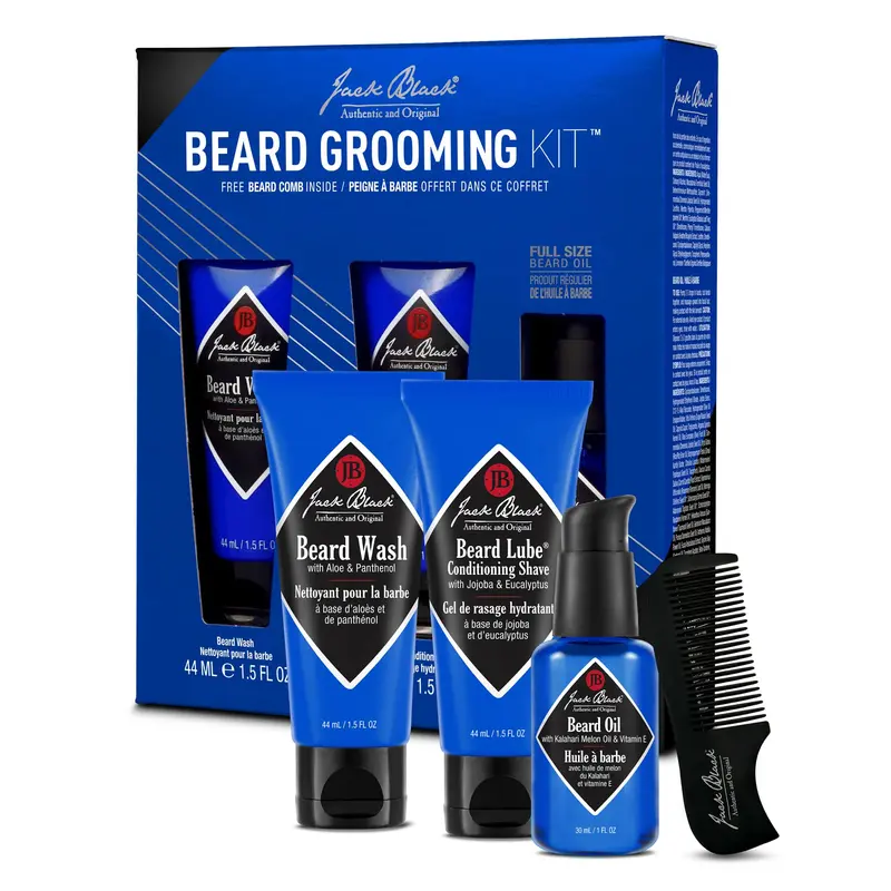 Kit de soins barbe Jack Black – Format voyage