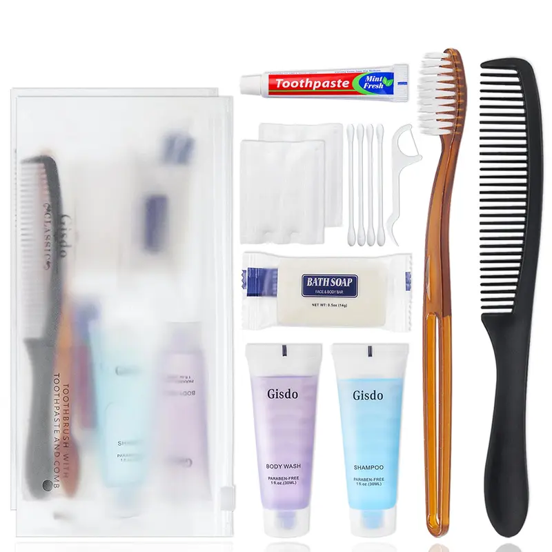 Kit d'hygiène Gisdo – 20 ensembles, 10-en-1 pour dons et voyages
