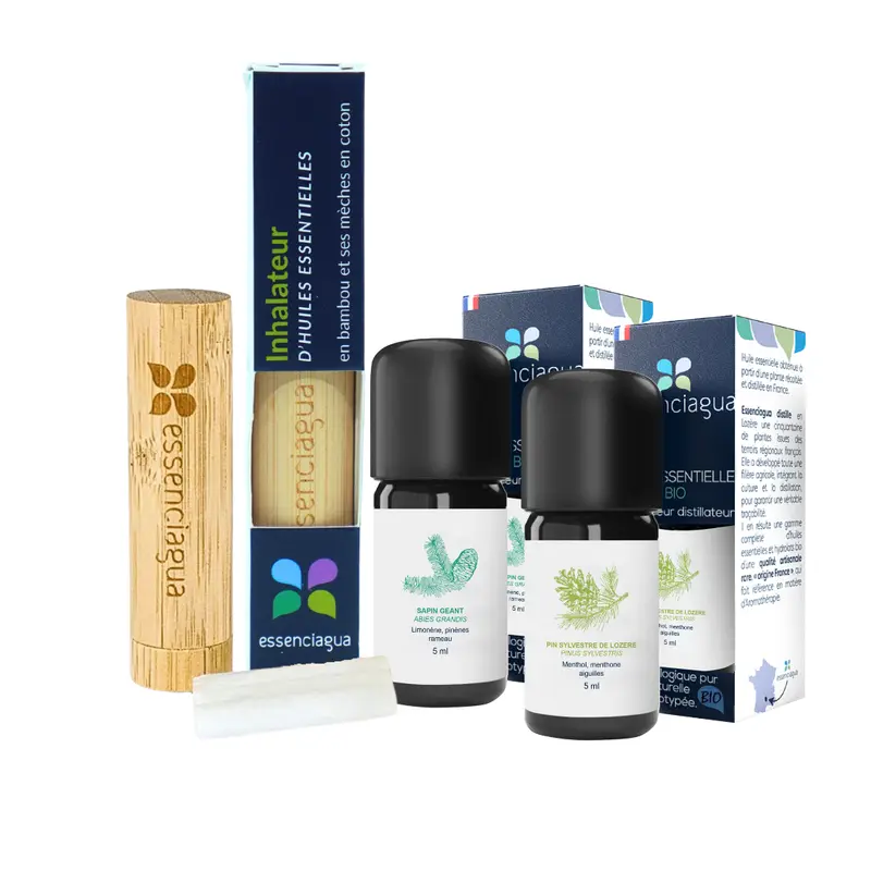 Kit Inhalateur en bambou - Allergies 100% Bio et Artisanal