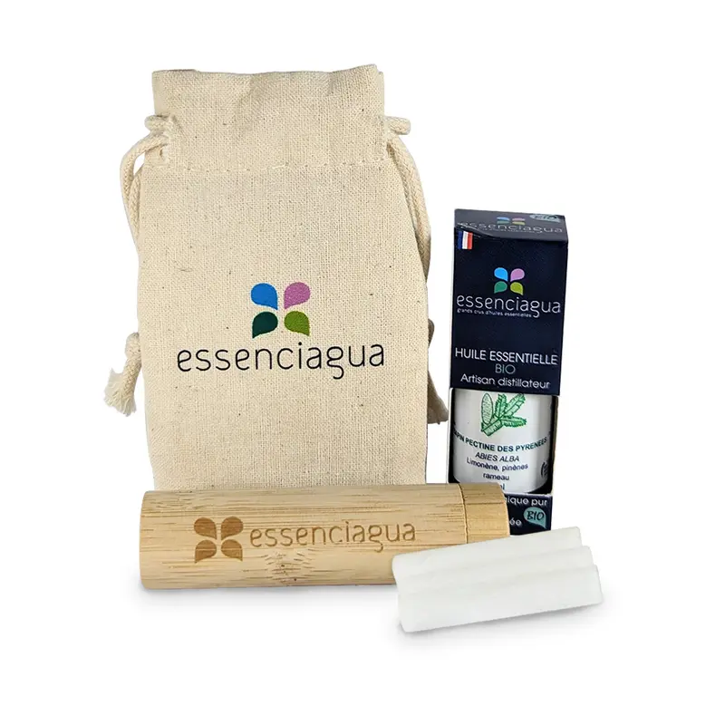 Kit Inhalateur en bambou - Respiratoire 100% Bio et Artisanal