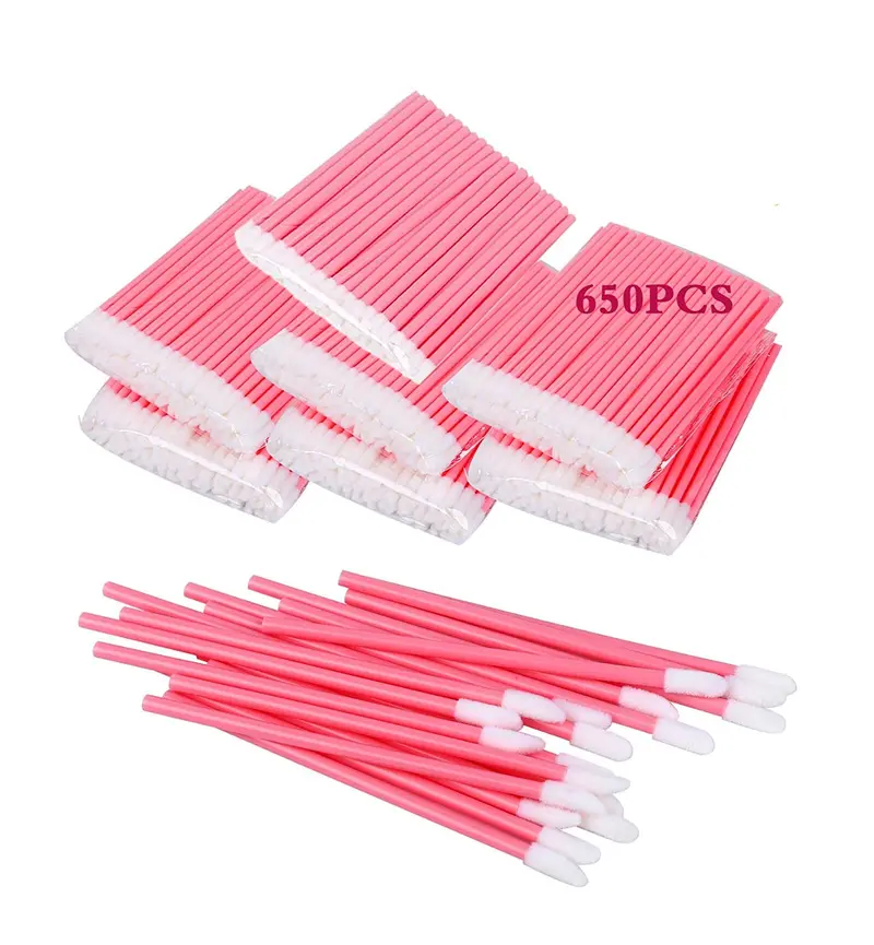 Kit Mooerca de 650 Applicateurs Lèvres jetables – Hygiéniques pour Rouge à Lèvres et Brillant