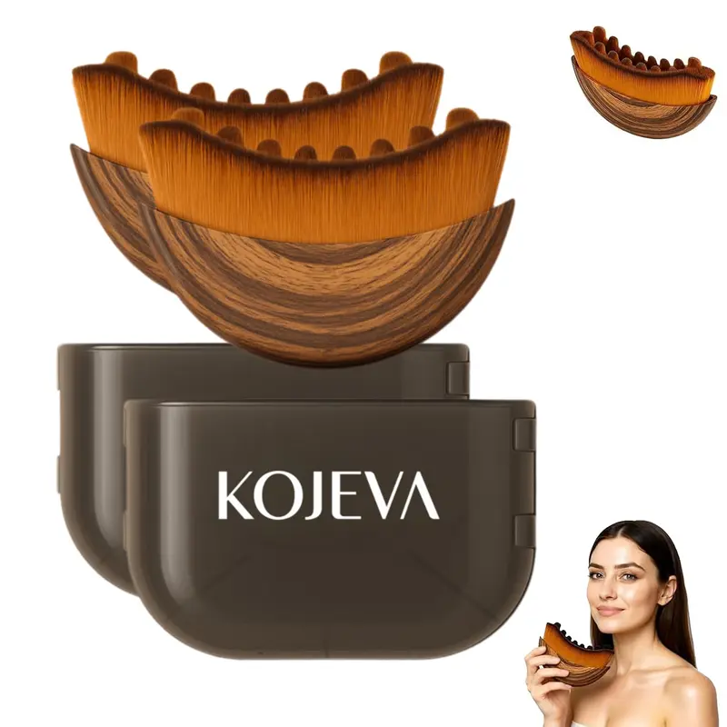 Kojeva Brosse lymphatique visage – Contour lymphatique et drainage (2 pièces)